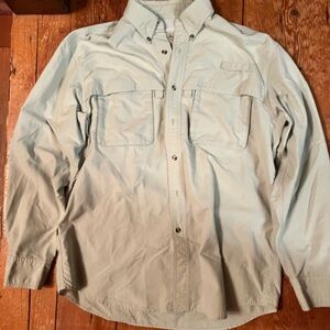 L.L. Bean Men's Light Blue Casual Button-Down Shirt